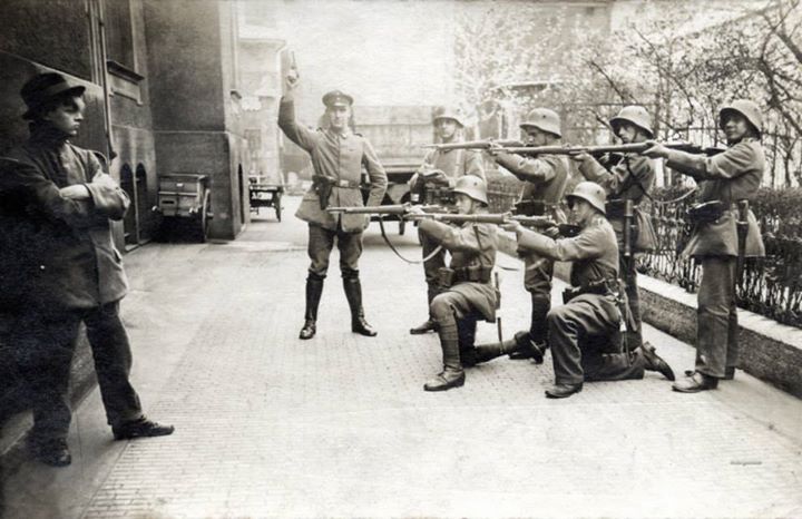 Мюнхен, 1919 год. Расстрел коммуниста.